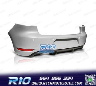 PARAGOLPES TRASERO PARA VOLKSWAGEN VW GOLF 6 LOOK GTI PDC