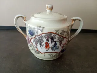 Juego Antiguo Té Cerámica Japonesa