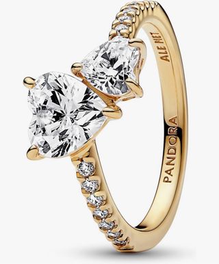 Anillo Pandora Oro Corazón