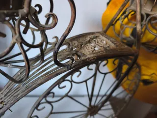 Bicicleta Macetero metal envejecido