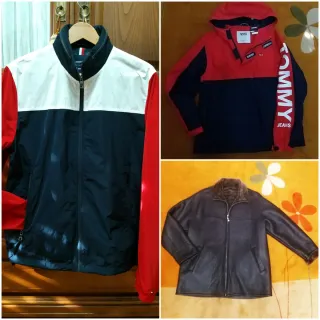 Cazadora Tommy Hilfiger Azul y Roja