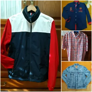 Cazadora Tommy Hilfiger Azul y Roja