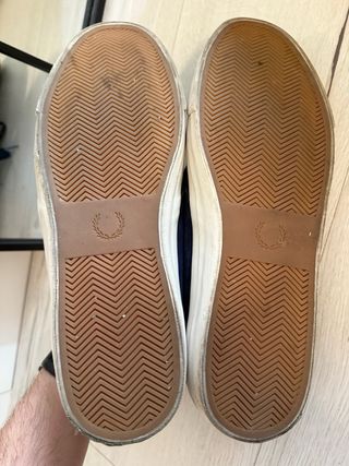 Botas Fred Perry Azul Marino, botines, ante