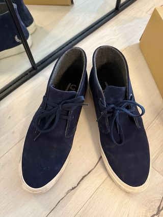 Botas Fred Perry Azul Marino, botines, ante