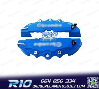 CUBRE PINZAS DE 4 PISTONES LOOK BREMBO AZULES
