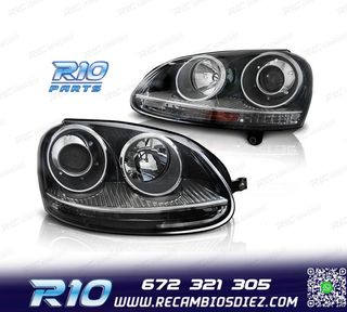 FAROS XENON VOLKSWAGEN VW GOLF 5 LOOK GTI 03-08 FONDO NEGRO