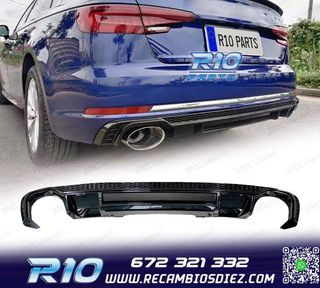 DIFUSOR AUDI A4 S LINE 16-19 LOOK RS4