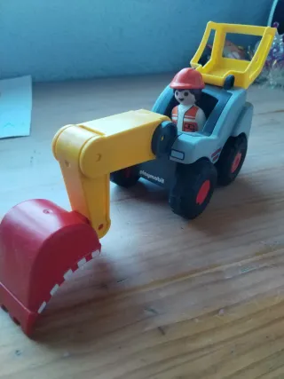 Excavadora Playmobil con figura