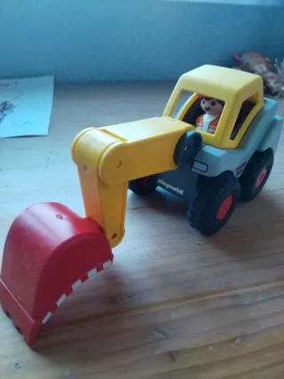 Excavadora Playmobil con figura