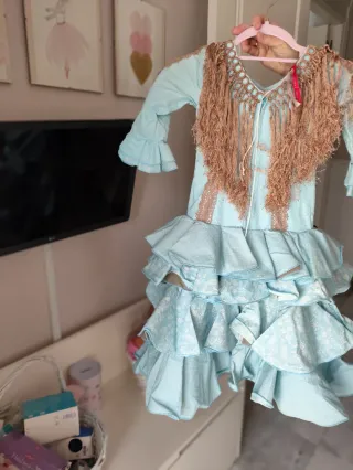Traje de flamenca niña
