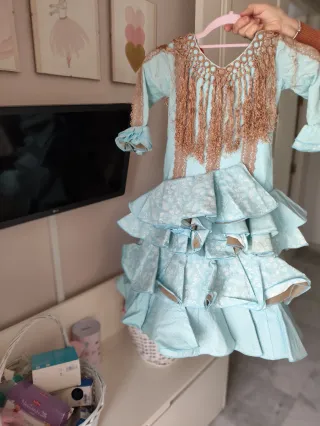 Traje de flamenca niña