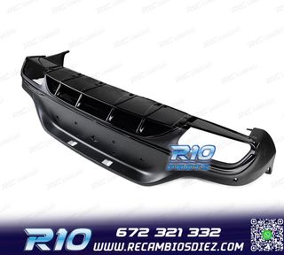 DIFUSOR MERCEDES GLC C253 COUPE AMG 20- LOOK GLC63 NEGRO