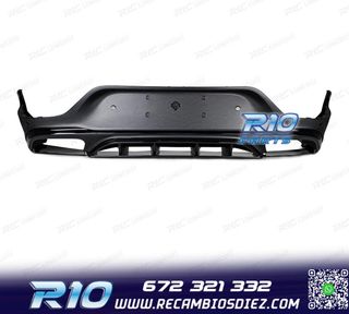 DIFUSOR MERCEDES GLC C253 COUPE AMG 20- LOOK GLC63 NEGRO