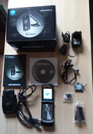 Motorola RAZR V3 Negro - Completo (VER 10 FOTOS)