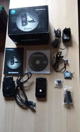 Motorola RAZR V3 Negro - Completo (VER 10 FOTOS)