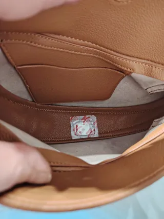 Bolso marrón de cuero