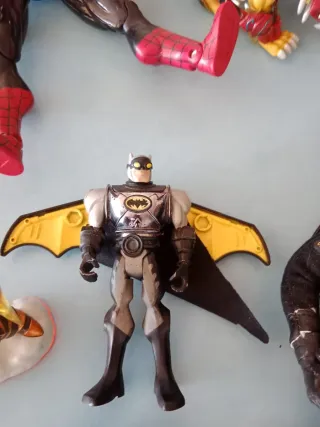 Action Figure Set - Spiderman, Batman, Robot