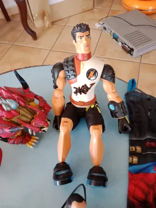 Action Figure Set - Spiderman, Batman, Robot