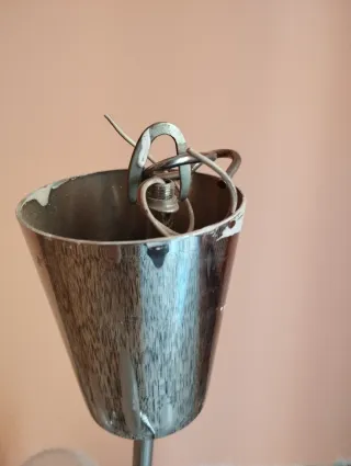 Lámpara de techo antigua metal y cristal