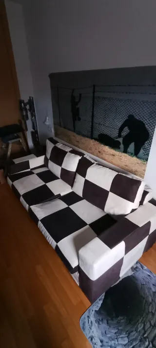 Sofá 2 plazas tapizado en Alcántara