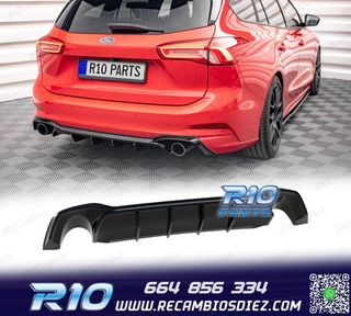 DIFUSOR FORD FOCUS ST 18- NEGRO BRILLO