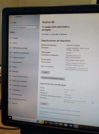 Ordenador de sobremesa Dell Negro