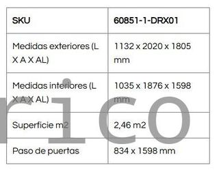 Caseta Metálica Eco Denia 113x202x180 cm - Duramax