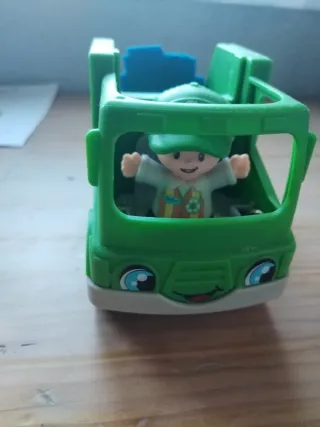 Camión de reciclaje infantil verde