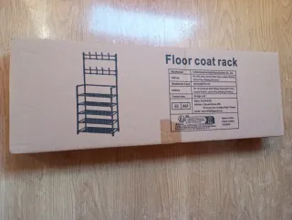 Porta scarpe multifunzione con piedistallo (5 ripiani) in scatola