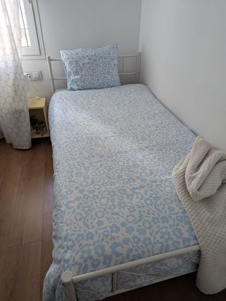 Funda Nórdica Individual Cymbalblomma Azul/Blanco