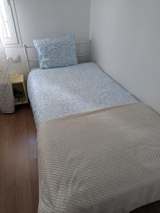 Funda Nórdica Individual Cymbalblomma Azul/Blanco