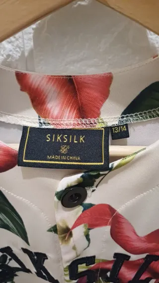 Camiseta SikSilk niño floral botones