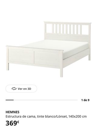 Estructura Cama Hemnes 140cm x 200cm