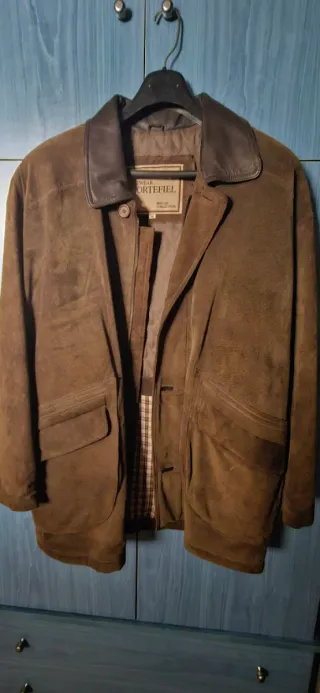 Chaqueta de piel Cortefiel Talla M