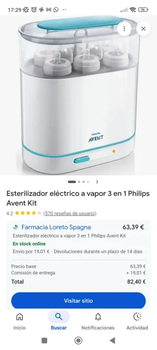 Esterilizador Philips Avent