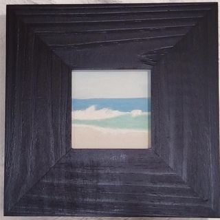 Quadro originale dipinto ad olio con cornice in legno