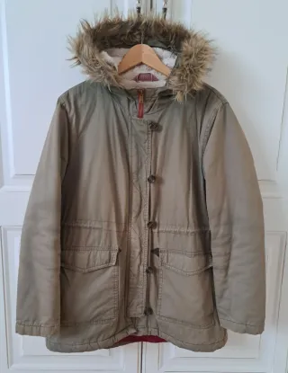 Parka Springfield verde militar con capucha