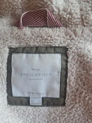 Parka Springfield verde militar con capucha