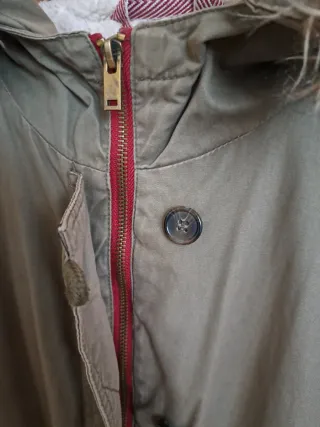 Parka Springfield verde militar con capucha