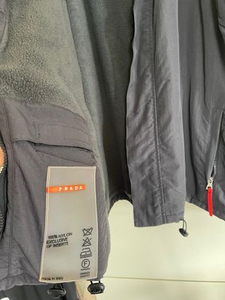 Giacca Prada Uomo Impermeabile Pile XL