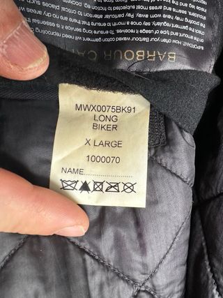 Giubbotto Barbour in cera taglia XL