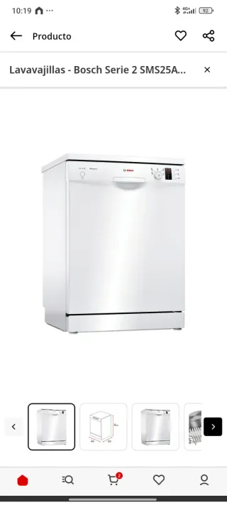 Lavavajillas Bosch SMS25AW05E