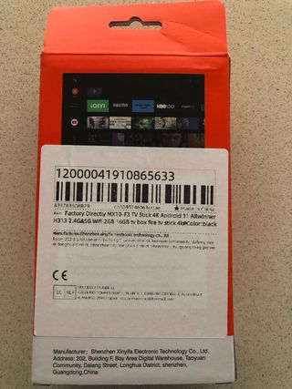 MX10 F3 TV Stick 4K Android TV Ok Google