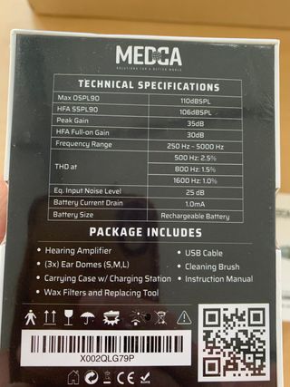 MEDCA Amplificador Sonido Recargable (Par)