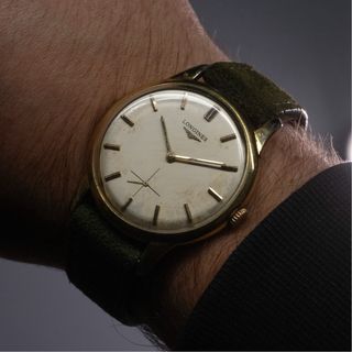 Longines Chapado Oro Cuerda Manual