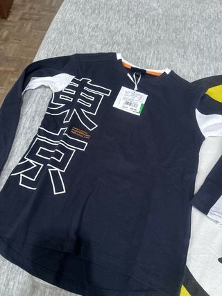 t-shirt manica lunga cotone bimbo 7 anni