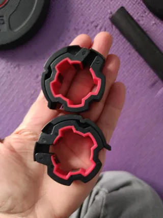 Barra 1,30m + Discos Pesas Musculación