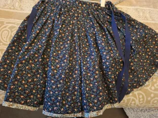 Traje Baturra Niña Blanco y Multicolor