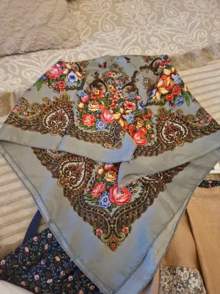 Traje Baturra Niña Blanco y Multicolor