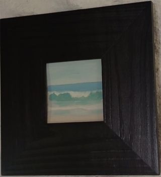 Quadro dipinto ad olio originale con cornice in legno